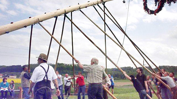 Maibaumaufstellen